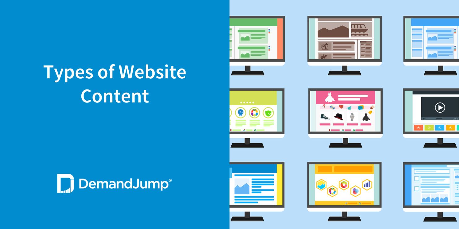 Types of website content
